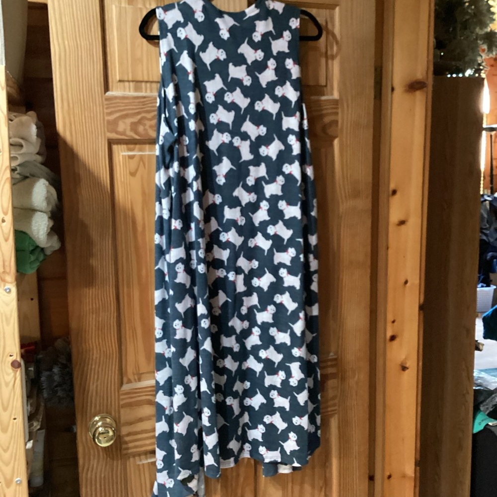 LuLaRoe Joy layering vest with Scotties!